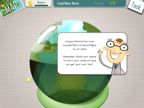 iBiome Wetland science app for elementary students